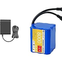 Amazon | HJGHY DC充電式リチウム電池パック 12V 2000mAh 2500mAh